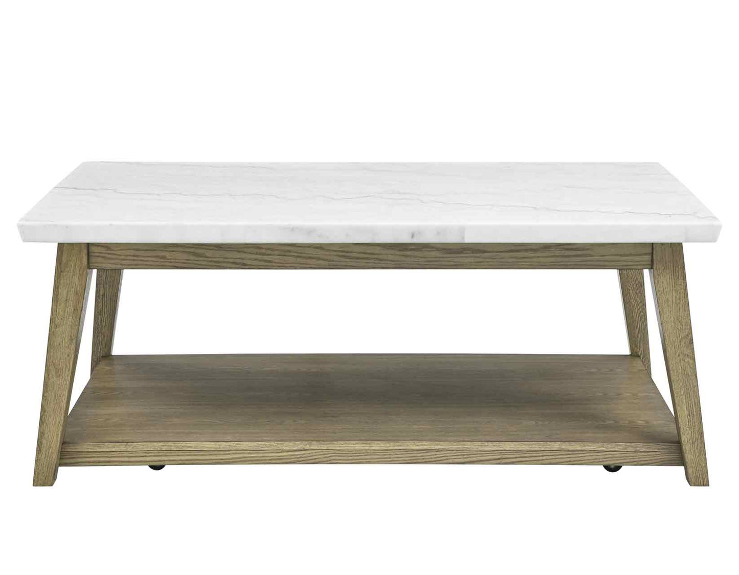 Vida White Marble Top 3-Piece Table Set