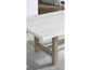 Carena 78-inch White Marble Table