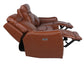 Natalia Leather Dual-Power Reclining Sofa, Coach