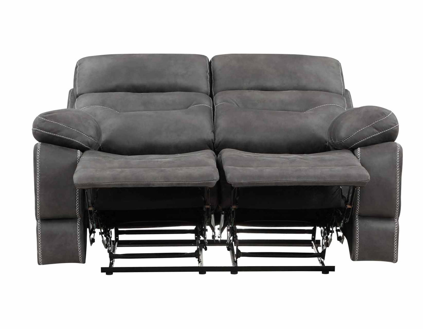 Rudger Manual Reclining Loveseat, Gray