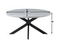 Keyla Faux-Marble Round Cocktail Table