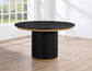 Magnolia 52-inch Round Table, Black