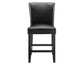 Carrara 24″ Counter Stool, Black Leatherette