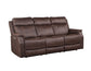 Valencia Dual-Power Reclining Sofa, Walnut