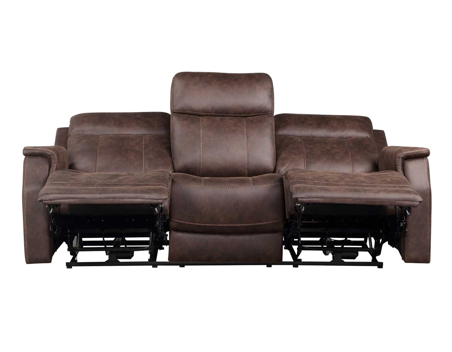 Valencia Dual-Power Reclining Sofa, Walnut