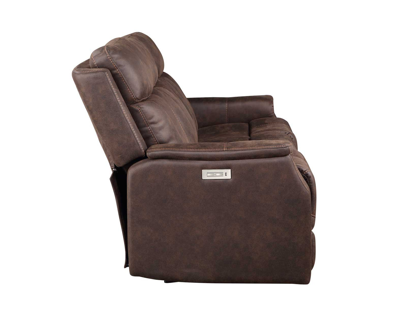 Valencia Dual-Power Reclining Sofa, Walnut