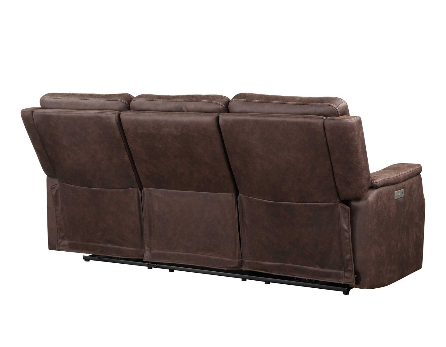 Valencia Dual-Power Reclining Sofa, Walnut