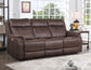 Valencia Dual-Power Reclining Sofa, Walnut