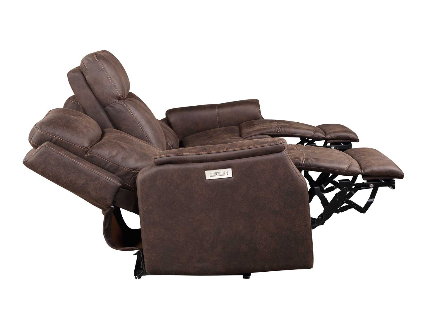 Valencia Dual-Power Reclining Sofa, Walnut