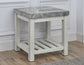 Canova Gray Marble Top End Table