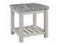 Canova Gray Marble Top End Table