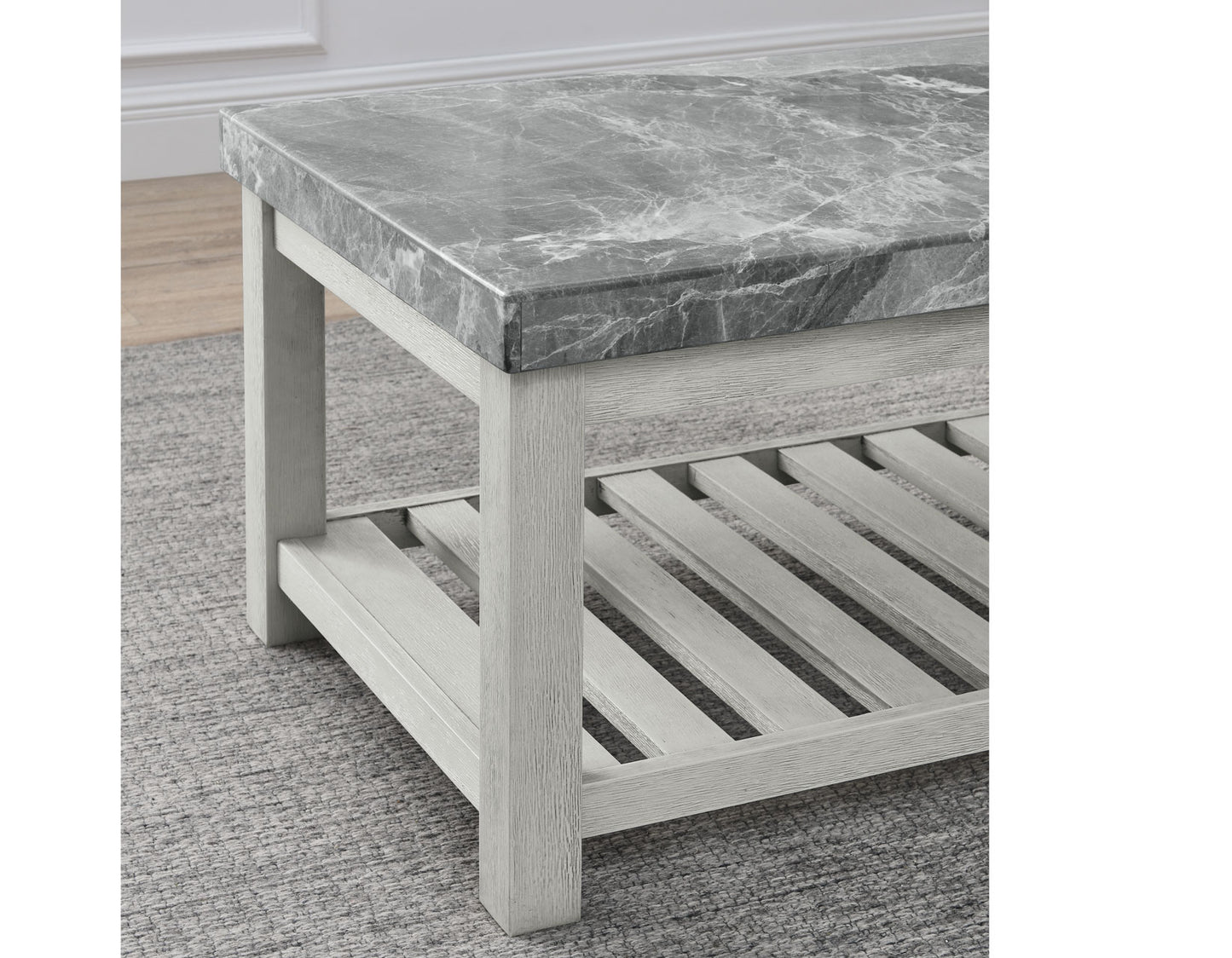 Canova Gray Marble Top End Table