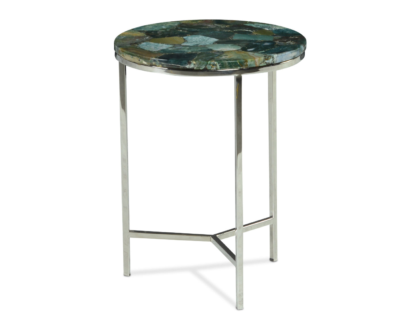 Foster Green Jasper Top Chairside Table